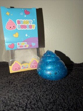Blue Glitter Poop  Squishy